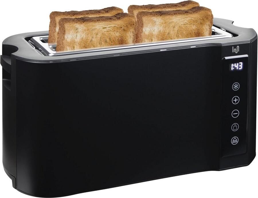 Groot Zilver Broodrooster met Touchscreen en Broodjeswarmer