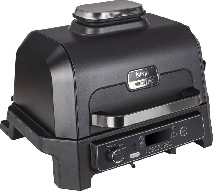 Grote 4-in-1 Electrische BBQ Grill en Smoker – Digitale Thermometer voor Perfect Gegaard Vlees en Vis – Ideaal voor Buiten – Weerbestendig en Draagbaar