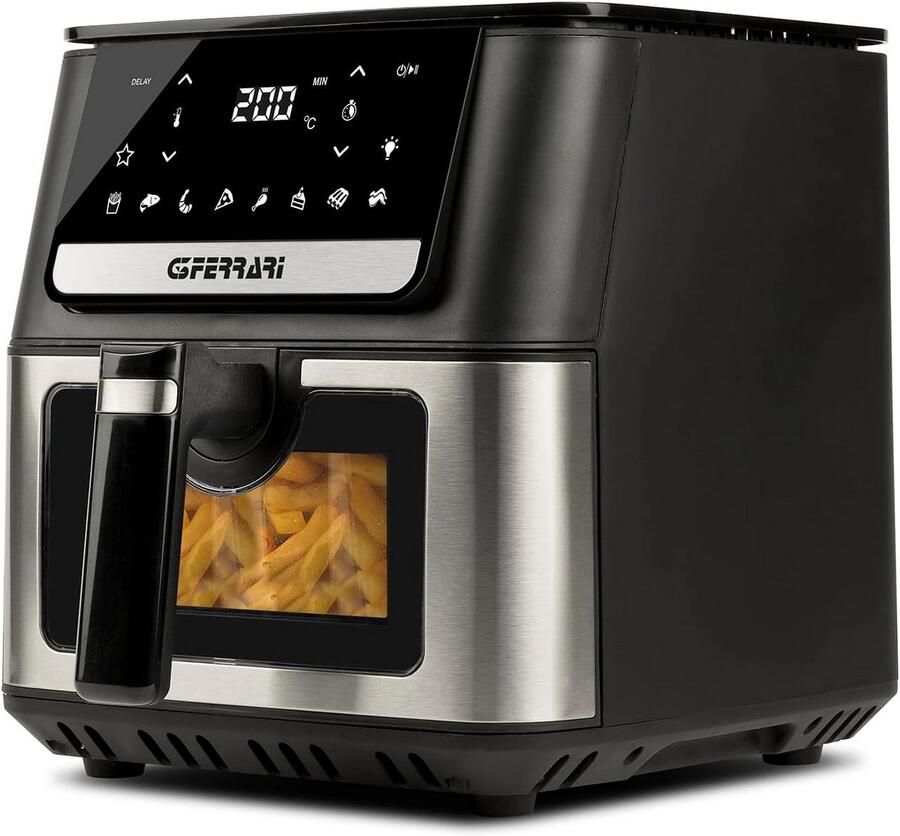 Grote Airfryer 6 5L met Hoog Vermogen (1700W) Gezond Frituren Zonder Olie