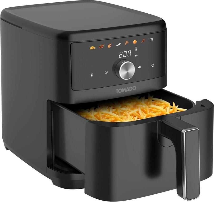 Grote Airfryer Heteluchtfriteuse Gezond Koken Ruim Inhoud 47 x 265 x 305 cm Zwart