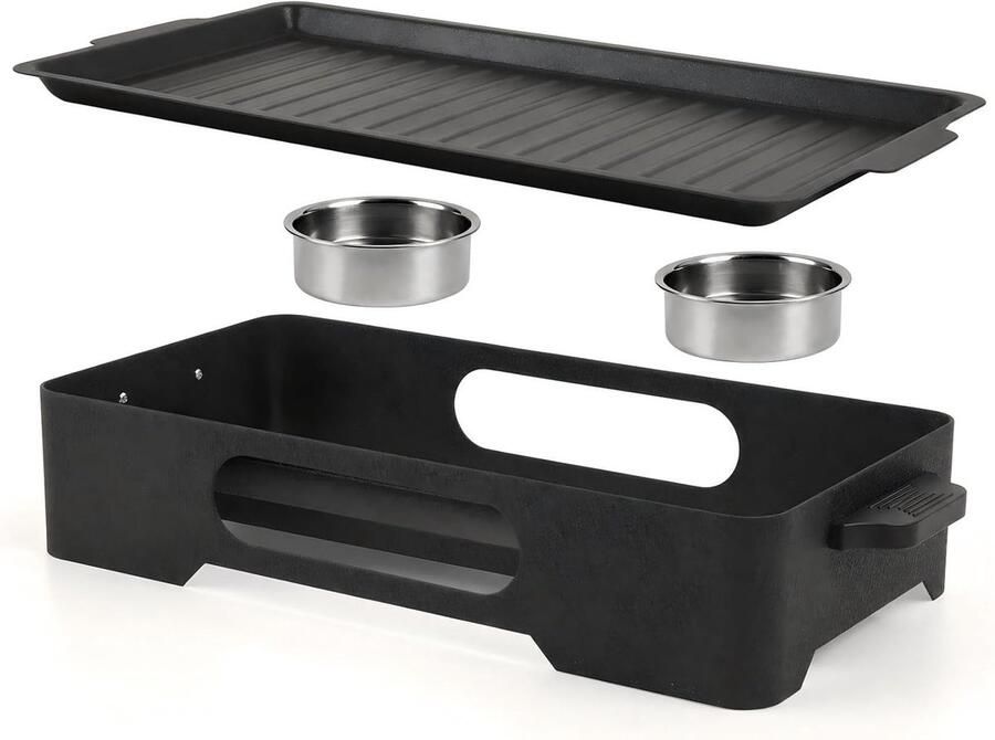 Grote Aluminium BBQ Warmhoudplaat met Antiaanbaklaag voor Buffet en Camping Ideaal voor Outdoor Grillen en Tuinaccessoires