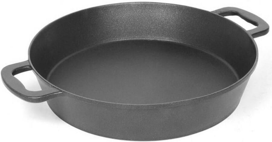 Grote Aluminium Pan Die-Cast Koekenpan Vlees Vis Grillen Non-stick Oppervlak 65 Centimeter