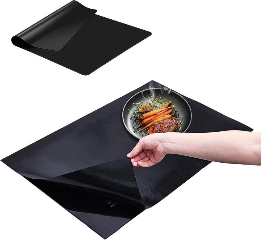 Grote antislip siliconen inductiebeschermingsmat 52 x 78 cm multifunctionele krasbescherming inductiemat kookplaatbescherming