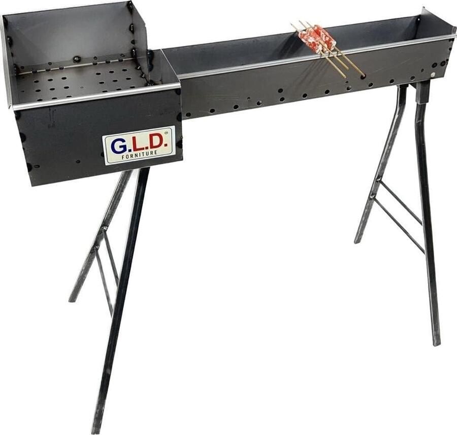 Grote Barbecue Oven van IJzer voor Roosteren 120 cm Handgemaakt