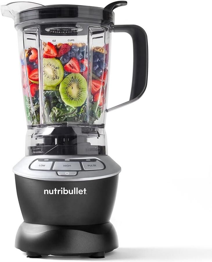 Grote Blender Keukenmachine Sapcentrifuge Gezonde Smoothies Maken Krachtige 1000W Motor 1.6L Kan Donkergrijs
