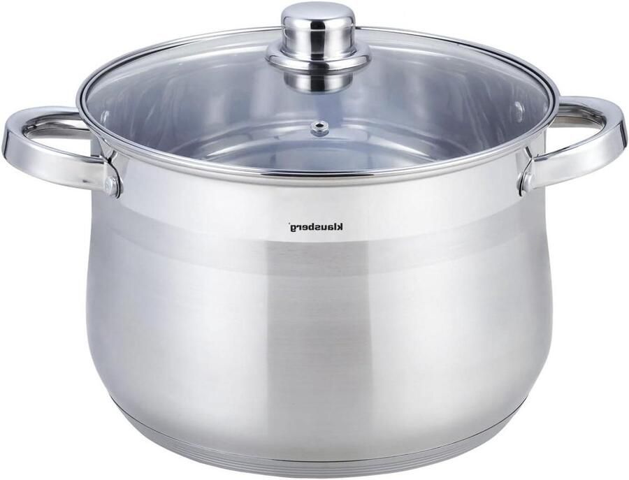 Grote Braadpan Kookpot Deksel Maaltijden Bereiden Roestvrij Staal 13 Liter Zilverkleurig