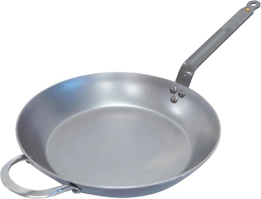 Grote Braadpan RVS Diameter 32 cm voor Professioneel Koken