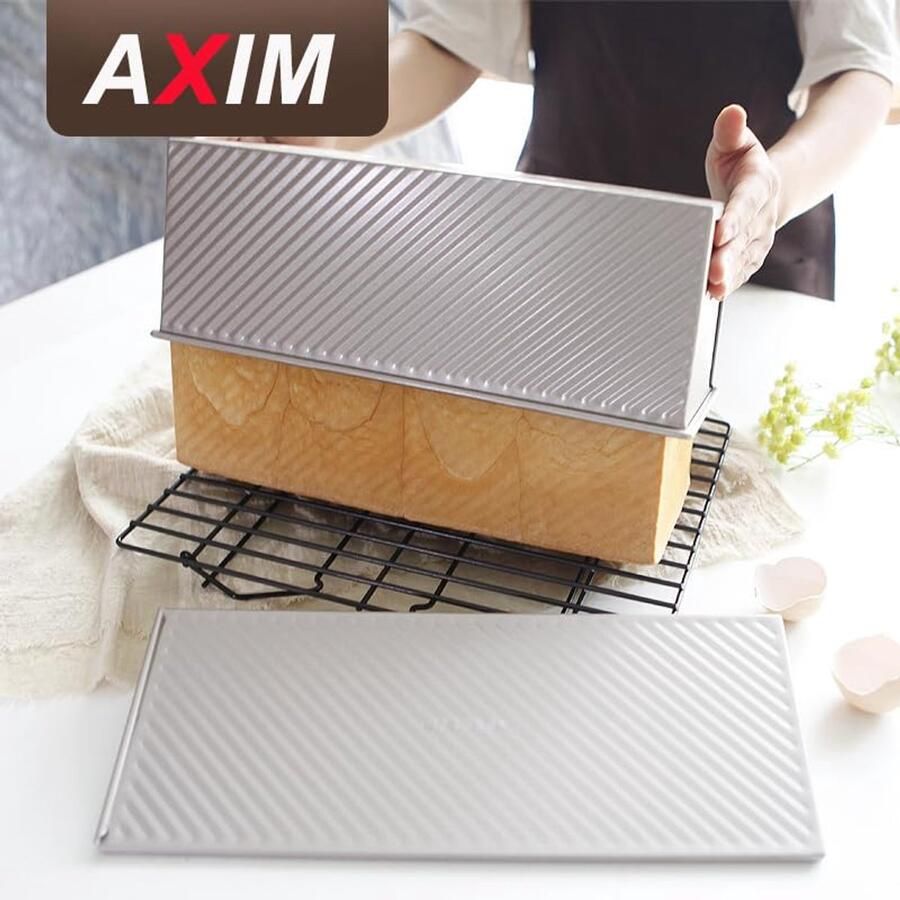 Grote Broodpan met Deksel Non-Stick Pullman Bakvorm voor 1000 Gram Deeg