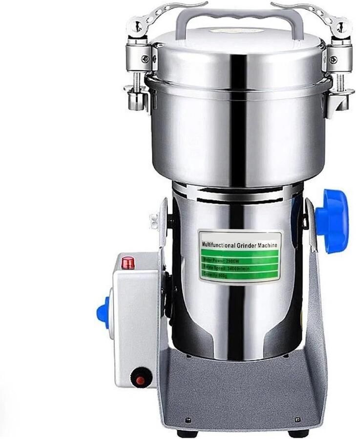 Grote Capaciteit Molen Kruiden Koffie Graan Fijne Poeder Maken Roestvrij Staal 800G Capaciteit
