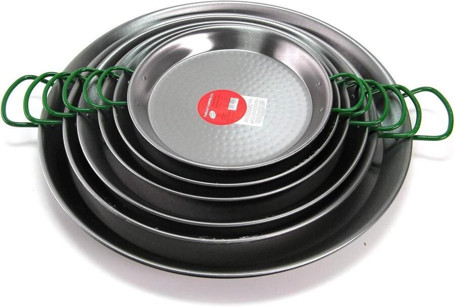 Grote Carbonstalen Paellapan 60 cm Geschikt voor Alle Fornuizen