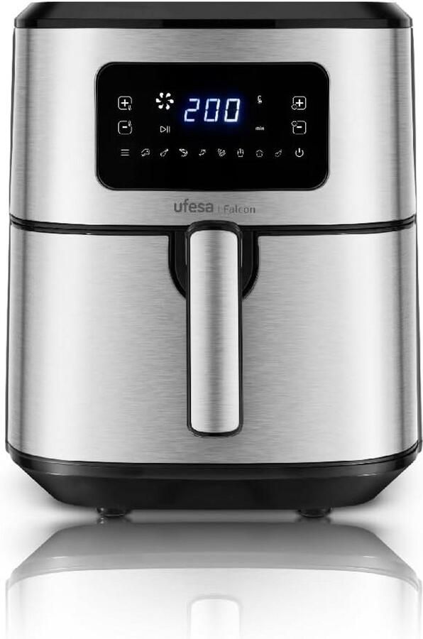 Grote Digitale Airfryer 6.5L met 8 Programma's en RVS Afwerking