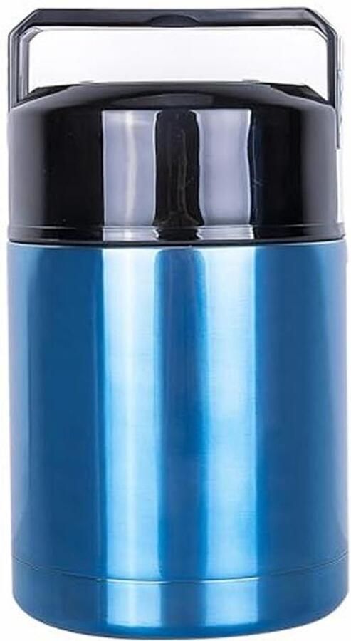 Grote Geïsoleerde Voedselcontainer 1000 ml – Lekvrije Soeppot en Voedselopslag voor Koken – Dubbelwandig Roestvrij Staal