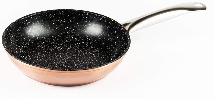 Grote Gesmede Aluminium Braadpan 22 cm Geschikt voor Alle Warmtebronnen