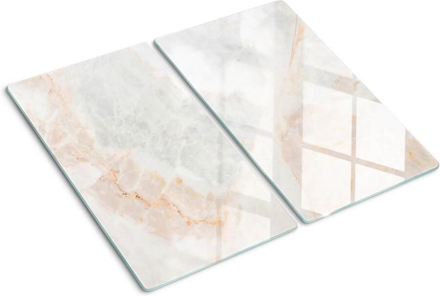 Grote Glazen Keukenplank Hittebestendige Beschermer voor Kookplaat en Achterwand (2x30x52cm)