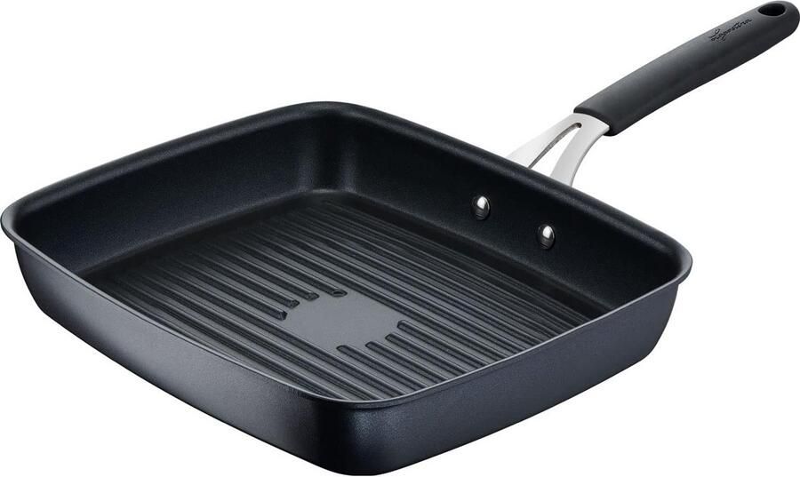 Grote Grillpan met Antiaanbaklaag Geschikt voor Alle Warmtebronnen Inclusief Inductie