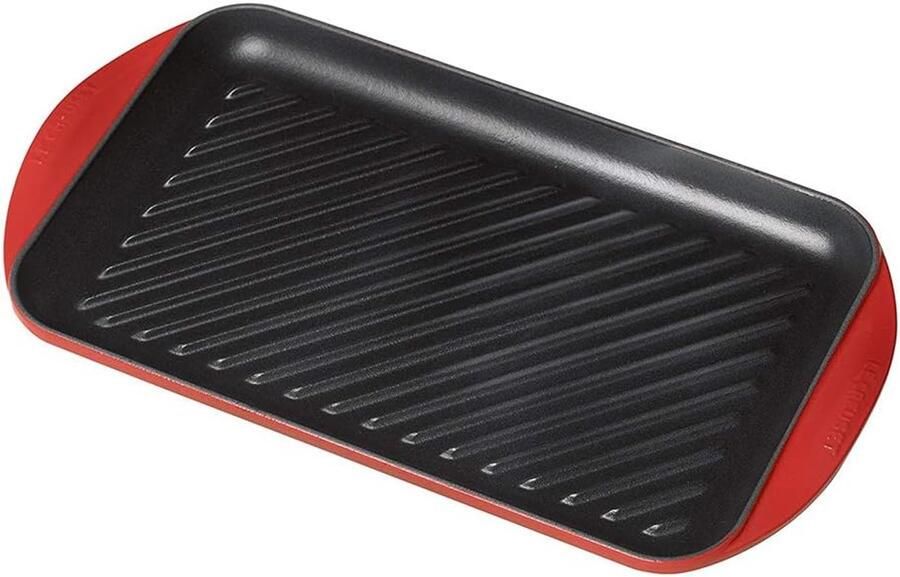 Grote Grillpan Rechthoekige Pan Gourmetten Thuis Ovenbestendig Vaatwasserbestendig 47x25 cm Cerise