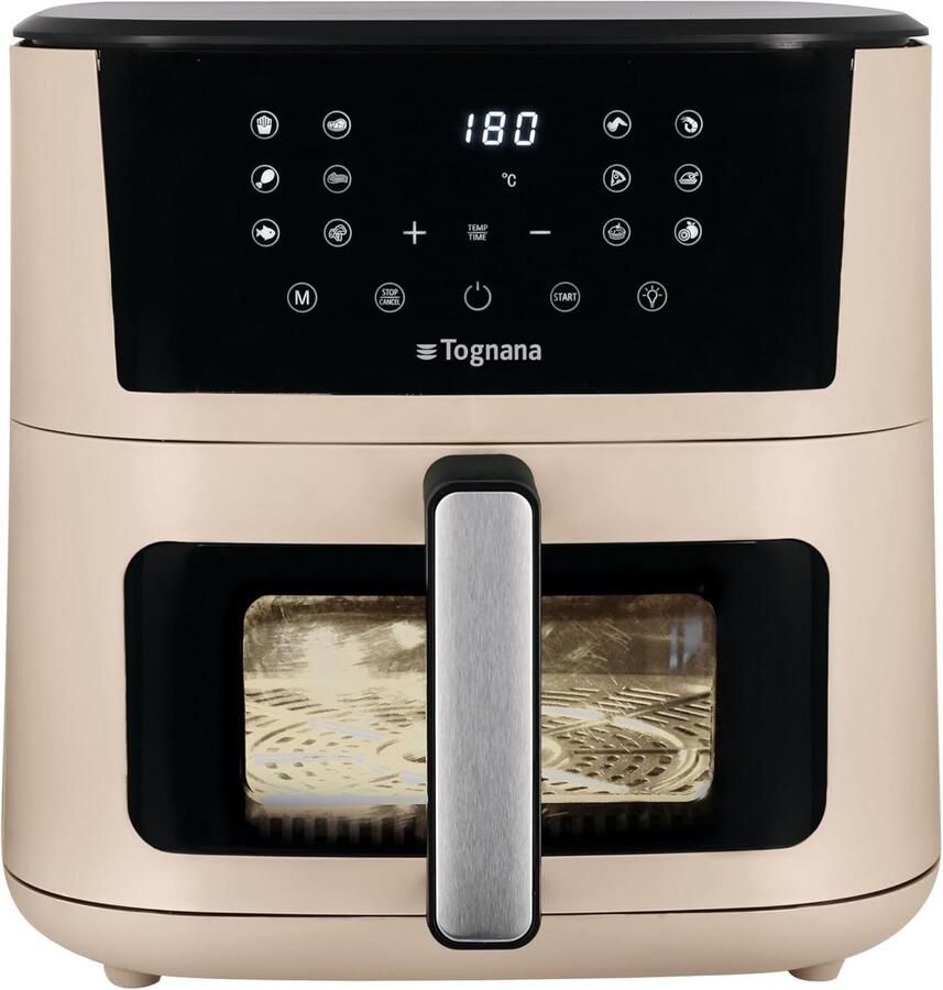 Grote Heteluchtfriteuse 10 Liter Digitaal met Venster en Timer