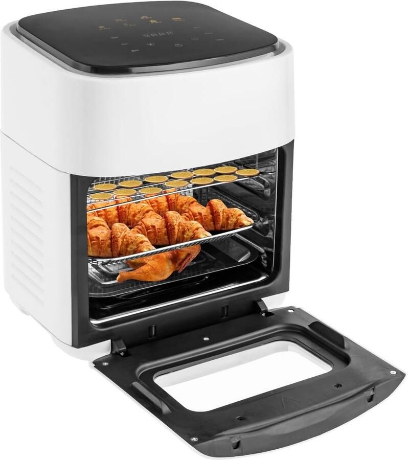 Grote Heteluchtfriteuse 15L met LED-display 1400W voor Frituren en Ovenfuncties