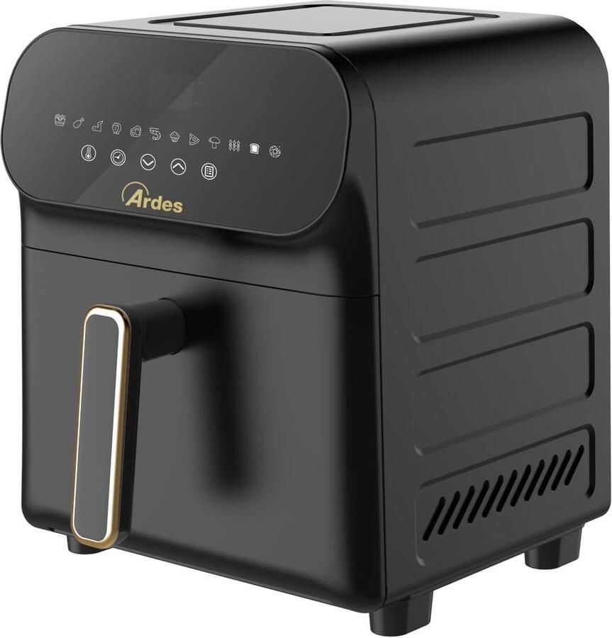 Heteluchtfriteuse Airfryer Gezond Frituren Digitale Touch Display 6 Liter Zwart - Foto 2
