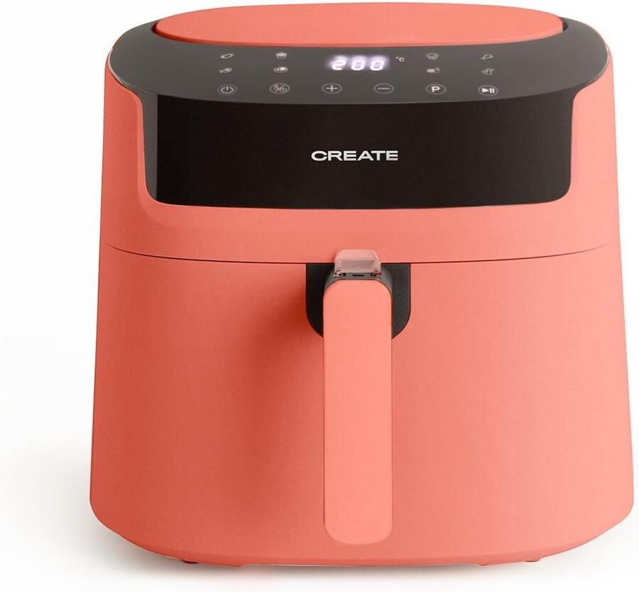 Grote Heteluchtfriteuse 6.2 Liter met Timer en LCD 1800W Koken met 360° Luchtcirculatie