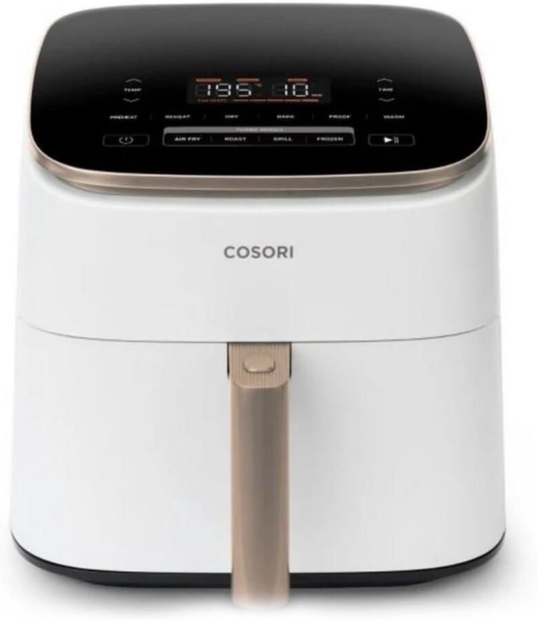 Grote Heteluchtfriteuse 6L Wit Sneller en Energiezuiniger Frituren