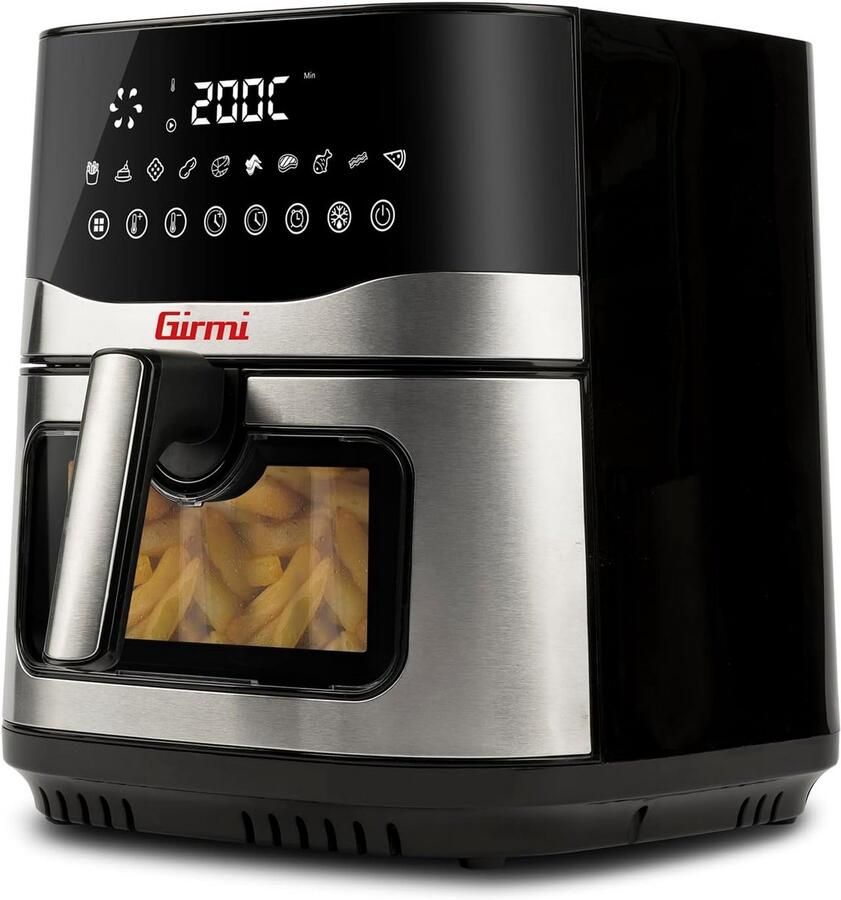 Grote heteluchtfriteuse 9 Liter 2200W met Timer