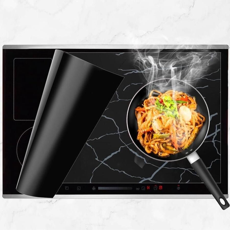 Grote inductiebeschermingsmat 52 x 78 cm Antislip siliconen Kookplaat krasbescherming