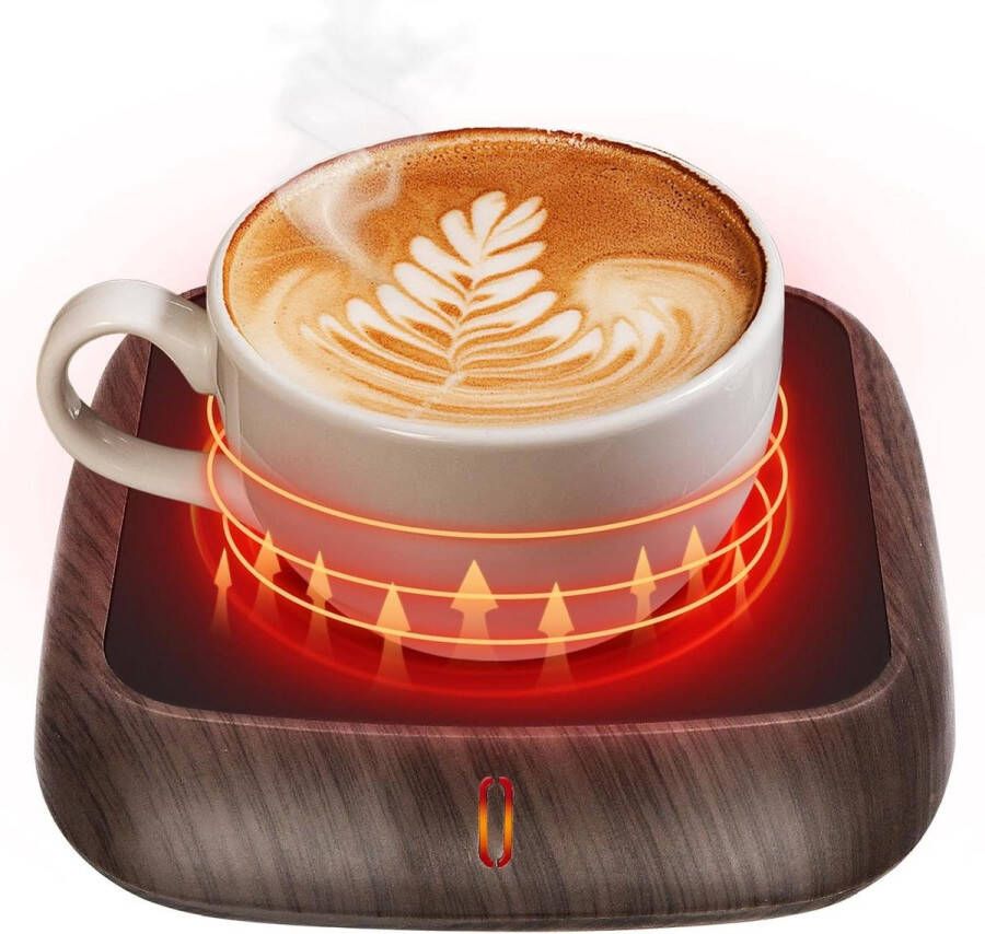 Grote kaarsenwarmerplaat 6H automatische uitschakeling koffiemokwarmer met 3 temperatuurinstellingen wax kaarsenwarmer veilig geuren vrij theekopwarmer bureau huis