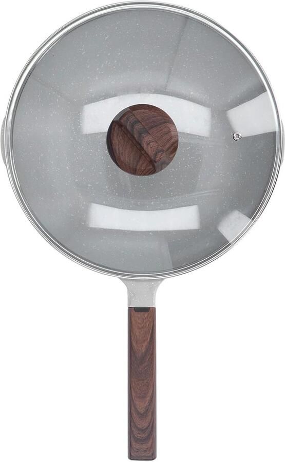 Grote Koekenpan Sautéerpan Kookpot Thuis Restaurant Koken Gelijkmatige Warmteverdeling 30 cm met Deksel