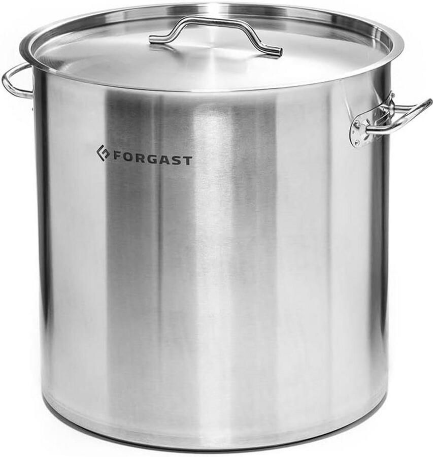 Grote Kookpan met Deksel RVS 50 Liter Diameter 40 cm Geschikt voor Inductie
