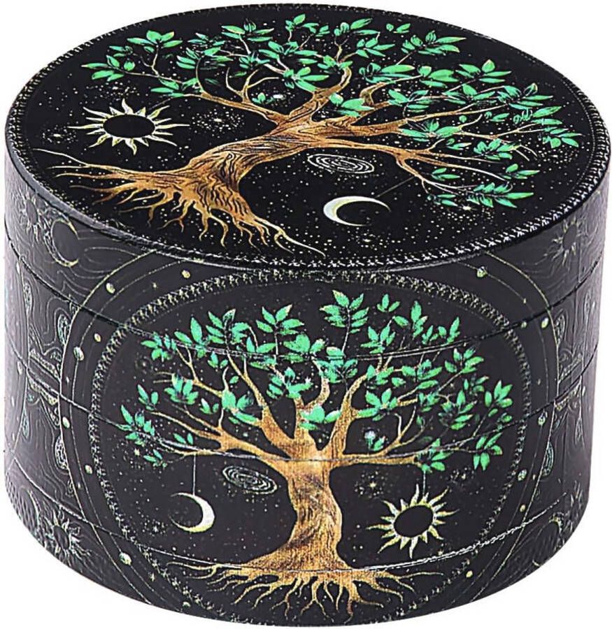 Grote Kruidenmolen 63 mm met 4 Lagen en Stuifmeelschraper Perfect voor Specerijen