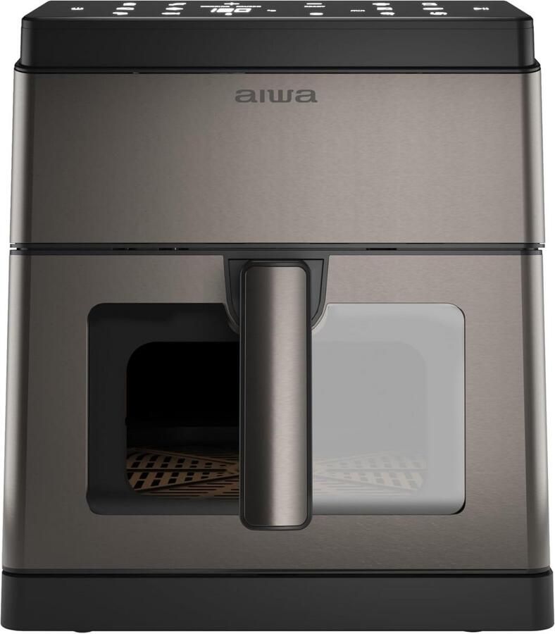 Grote Luchtfriteuse 8L met Digitaal Display 1800W en Zelfreiniging RVS