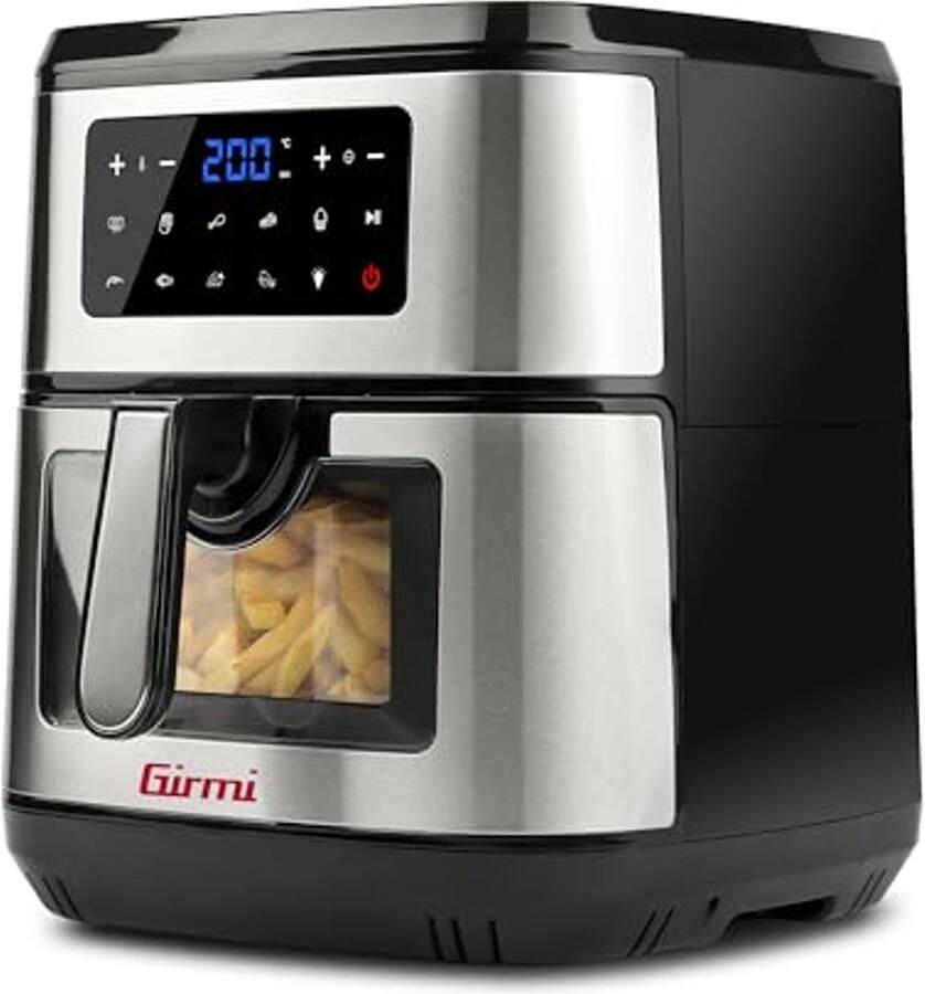 Grote Luchtfriteuse met Venster 9.2 L en Digitale Scherm Gezond en Snel Frituren