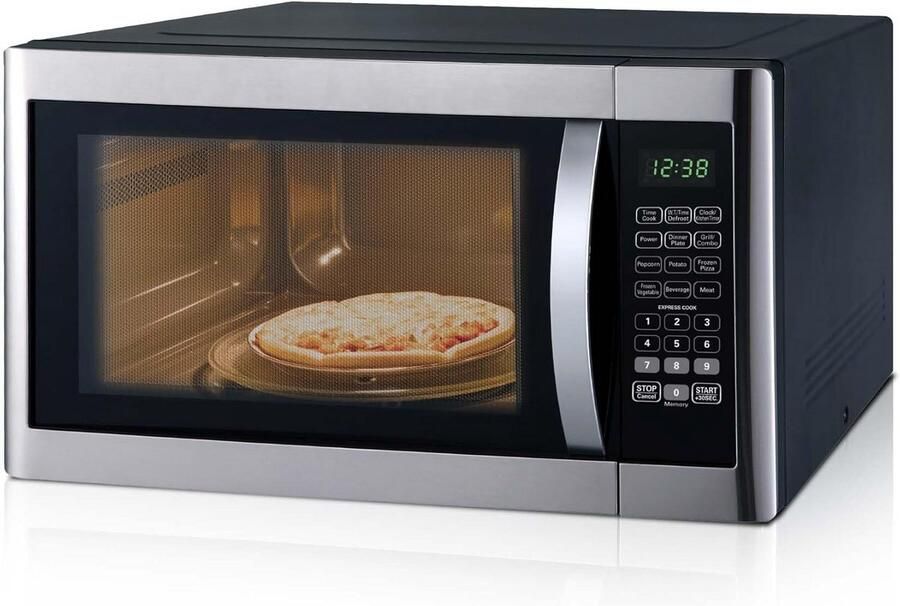 Grote Magnetron met Grill 42 Liter Zetel met 1100W en 1400W 11 Vermogensstanden en Automatische Menu's