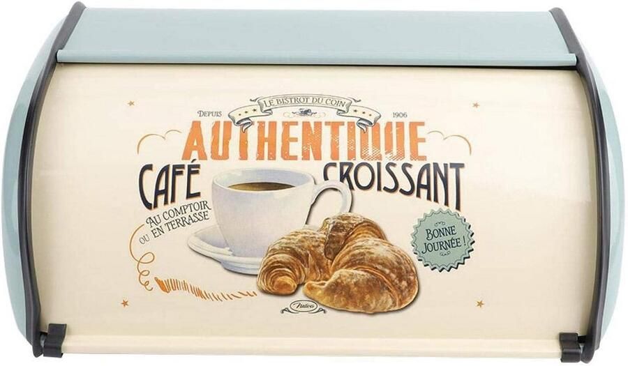 Grote Metalen Broodbak Broodtrommel Keukenopslag met Deksel