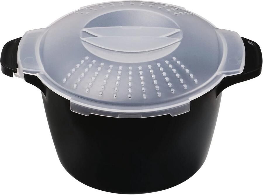 Grote Microkookgerei 2 Kwart Groentestoomboot voor Magnetron BPA-vrij en Vaatwasmachinebestendig
