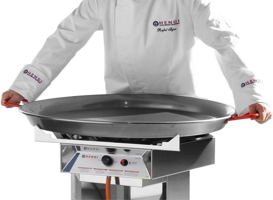 Grote Paellapan 60 cm voor Gasfornuis Roestvrij Staal