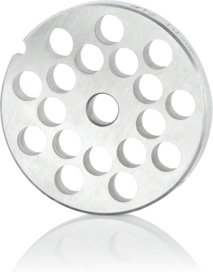 Grote Perforatieschijf 10 mm voor Professionele Vleesmolen (Ø 7 cm) RVS