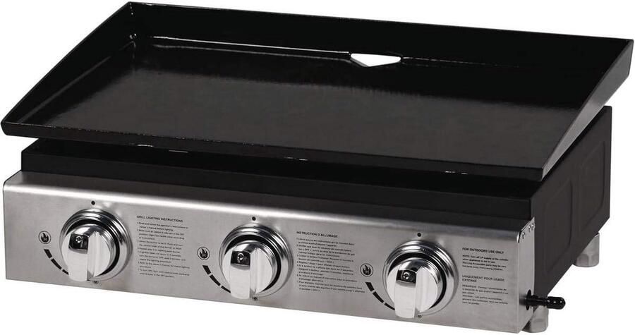 Grote Plancha Gasbarbecue met 3 Brander – 7.5 kW – Compact & Krachtig
