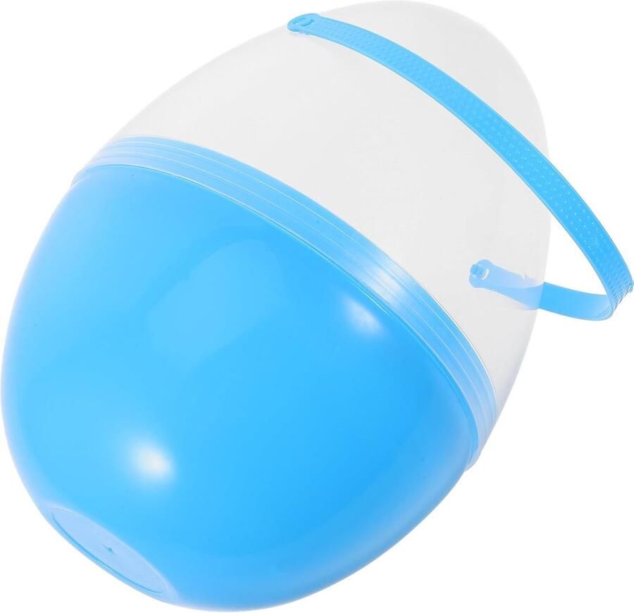 Grote Plastic Eieren Vulbare Mandjes Paasdecoratie Met Handvat 25 cm Multicolor