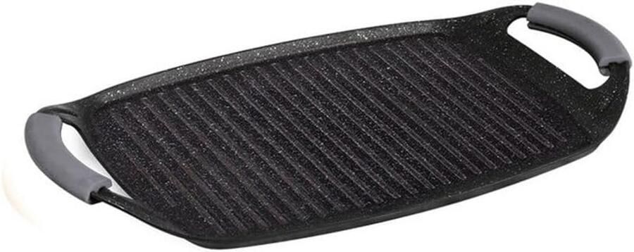 Grote Platte Grillpan 47 cm Non-stick voor Binnen en Buiten Koken