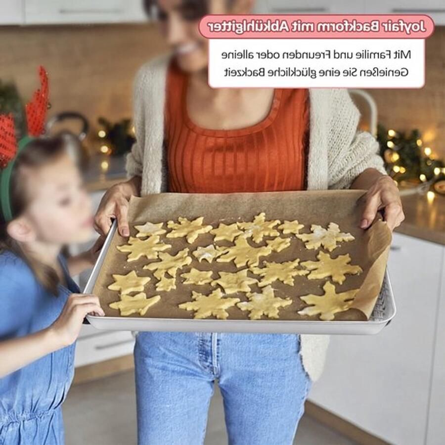 Grote rechthoekige bakplaat met koelrooster 40.5 x 30.5 x 2.5 cm ideaal voor taarten koekjes en ovenschotels vaatwasserbestendig