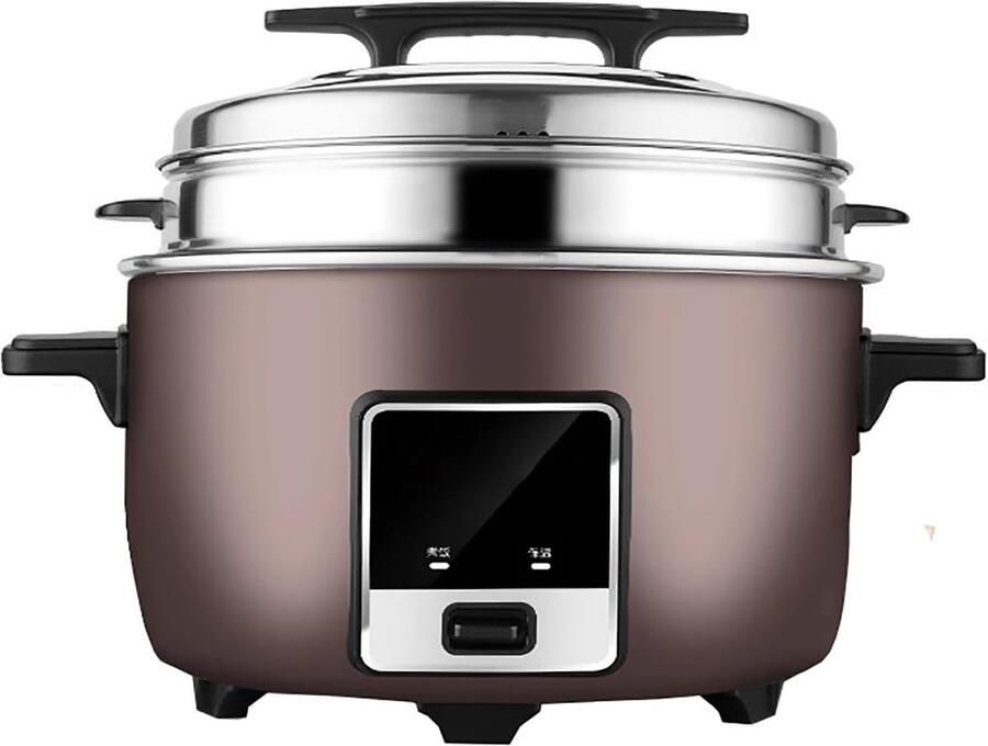 Grote Rijstkoker Warmhoudpan Stoompan Professioneel Gebruik Antiaanbaklaag 8 Liter