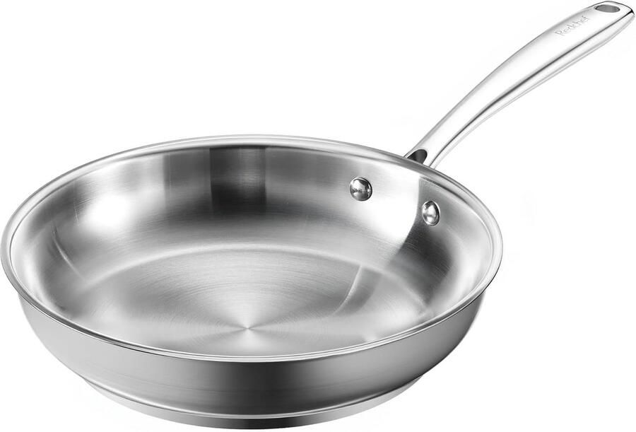Grote Roestvrijstalen Koekenpan 24 cm Geschikt voor Inductie en Oven