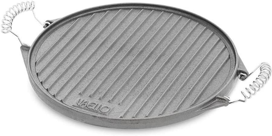 Grote Ronde Gietijzeren Bakplaat 43 cm Perfect voor Grillen en Pannenkoeken