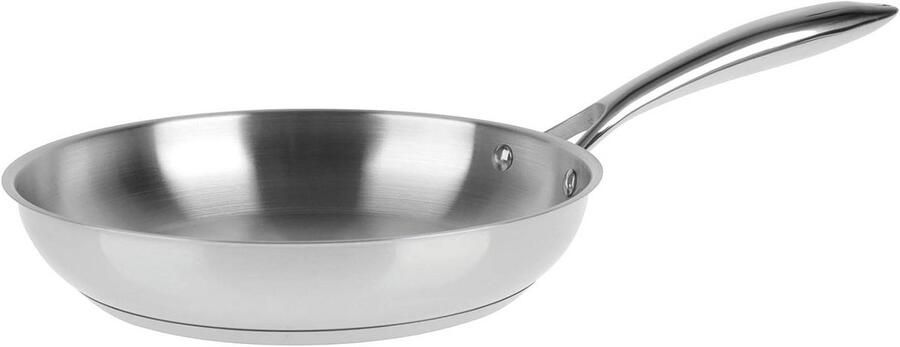 Grote RVS Braadpan met Deksel voor Koken en Bakken