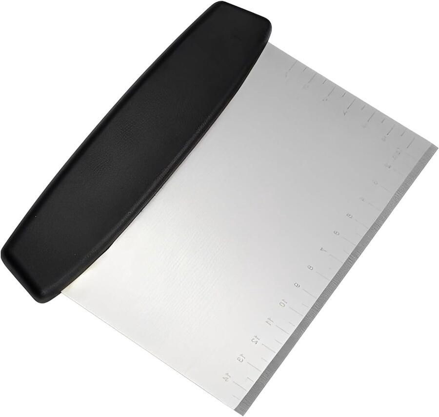 Grote Rvs Pastakits met Maatbeker en Schraper voor Taart en Pizza 16 x 12 cm Keukenaccessoires