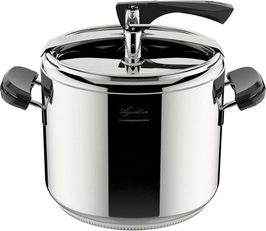 Grote RVS Snelkookpan 12 Liter met Stoommand en Dubbele Bodem