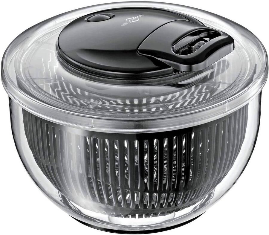 Grote Saladecentrifuge in RVS met Deksel voor Vers Houden