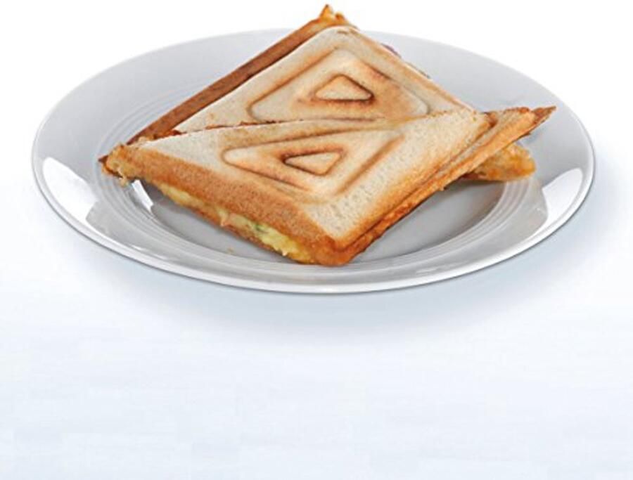 Grote Sandwichmaker XXL voor 4 Diagonaal Gesneden Sandwiches